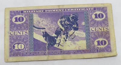 10 Cent Military Payment Certificate 69 Series 681 - Image 1 of 4