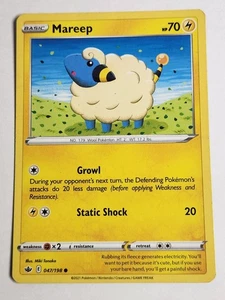 Mareep 047/198 Swsh06: Sword & Shield - Chilling Reign Regular - Picture 1 of 2