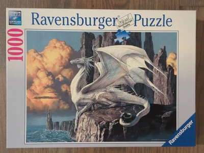 Rompecabezas Ravensburger 1000 Piezas DRAGÓN Alado Blanco Completo Foto 1 de 4