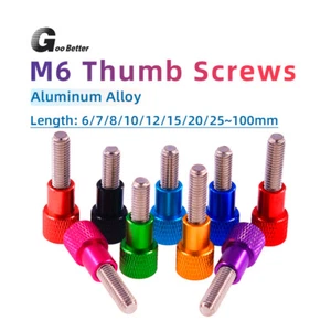 M6 With Steps Knurled Thumb Screws Long 6mm~100mm Hand Tighten Grip Knob Bolts - Picture 1 of 12