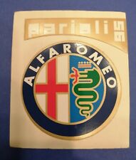 alter Alfa Romeo Aufkleber Sticker, Rund - round 6 x 6cm
