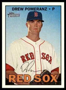 2016 Topps Heritage HN Drew Pomeranz #614 Boston Red Sox - Picture 1 of 2