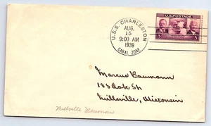 US Navy USS Charleston Canal Zone Cover CV85 - Picture 1 of 2