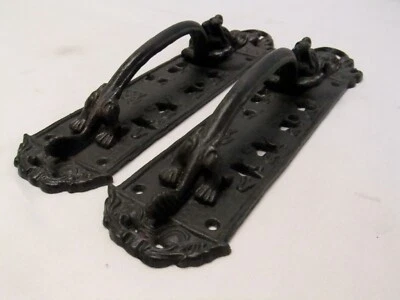 Poignée  de porte en fonte dragon gothique - Photo 1/4