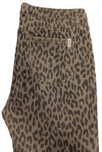 Buffalo David Bitton Jeans Womens 32 Leopard Print Wild Child Ankle Stretch - Picture 1 of 10