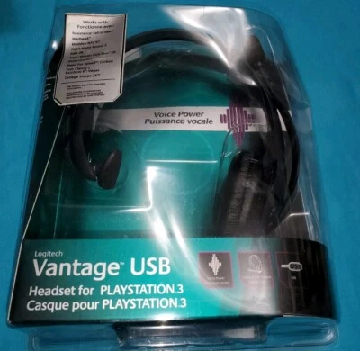 New Logitech Vantage Usb Headset For Playstation 2 or 3 - 10Ft Wired Sealed - Image 1 of 4
