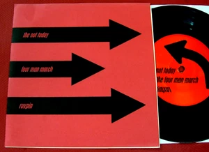Four Man march "THREE WAY SPLIT" 1998, 000 Records. 6 Song EP & Pic Sleeve NM/NM - Imagen 1 de 4
