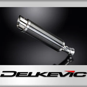 KTM 1290 Super Duke 2014-2019 Slip On 14" Round Carbon Exhaust Muffler Kit - Picture 1 of 5