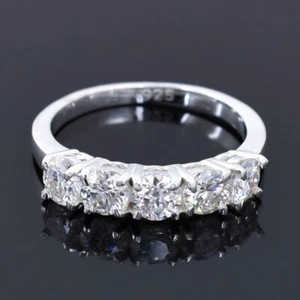 1.50Ct Certified Gorgeous White Diamond Band Ring, BUY 1 GET ONE FREE ,TWIN RING - Picture 1 of 10