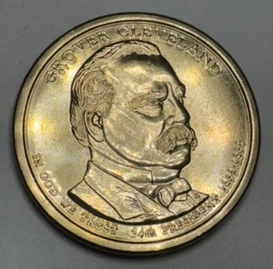 2012-D Grover Cleveland 2nd Term Presidential $1 Dollar Coin from Set. BU Nice!! - Picture 1 of 15