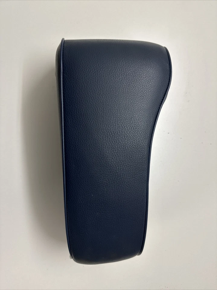 1975 Mercedes W116 280S Front Left Driver Seat Arm Rest Armrest Blue  OEM - Image 1 of 4