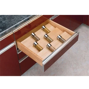 4SDI-24 Cut-To-Size Cutler Drawer Insert Wood Kitchen Spice Separator Organizer - Picture 1 of 2