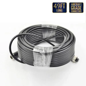 15m Extension Video&Power Cable With 4pin Connectors For Car Camera/Monitor Use - Picture 1 of 7