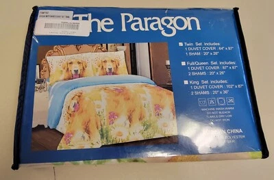 Juego de edredón NOS THE PARAGON perrito con margaritas tamaño doble #71645 microfibra de poliéster Foto 1 de 4
