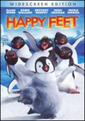 Happy Feet Elijah Wood, Robin Williams, Hugh Jackman, Nicole 2007 DVD - Image 1 of 4