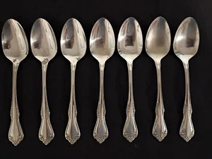 7 Teelöffel Oneida MANSFIELD Amadeus Rogers Deluxe glänzend Edelstahl 6 Zoll - Bild 1 von 7