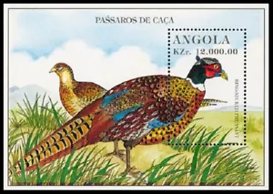 ANGOLA ANIMAL BIRD PHEASANT MNH S/S 1996 #SS959 Mi BL25 - Picture 1 of 1