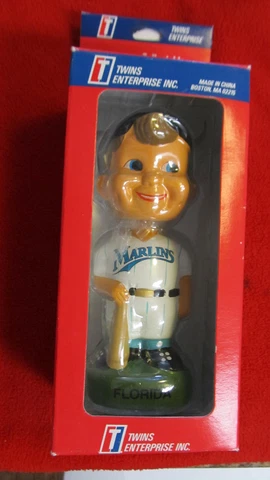 FLORIDA MARLINS Billy The Marlin BOBBLE HEAD Baseball NODDER Mascot Twins Ent Cover