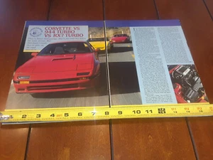 1986 MAZDA RX-7 vs. 1986 CORVETTE vs. 1986 PORSCHE 944 ORIGINAL ARTICLE - Picture 1 of 12