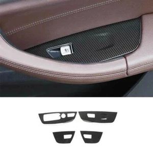 For BMW X3 X4 G01 2018-2021 Carbon Fiber Steel Window Lock Lift Panel Trim Frame - Imagen 1 de 9