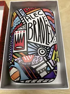 Alec Bradley custodia sigari in pelle a 3 dita - grafica colorata - nuova - Foto 1 di 6