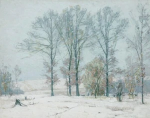 John Fabian Carlson Snow Flurries Canvas Print 16 x 20 - Picture 1 of 4