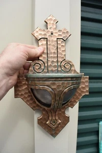 Older Wall Mount Holy Water Fonts (2 Available, Bidding on 1) chalice co (CU20) - Picture 1 of 11