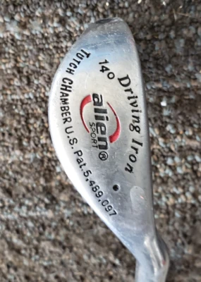 41.25 IN ALIEN 14 DEG DRIVING IRON GOLF CLUB W GRAPHITE SHAFT VERY NICE - Image 1 of 4