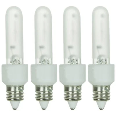 4Pack KX2000 E11 Light Bulb, T3 Frosted Mini Can Bulb, 20W, 200LM - Image 1 of 4