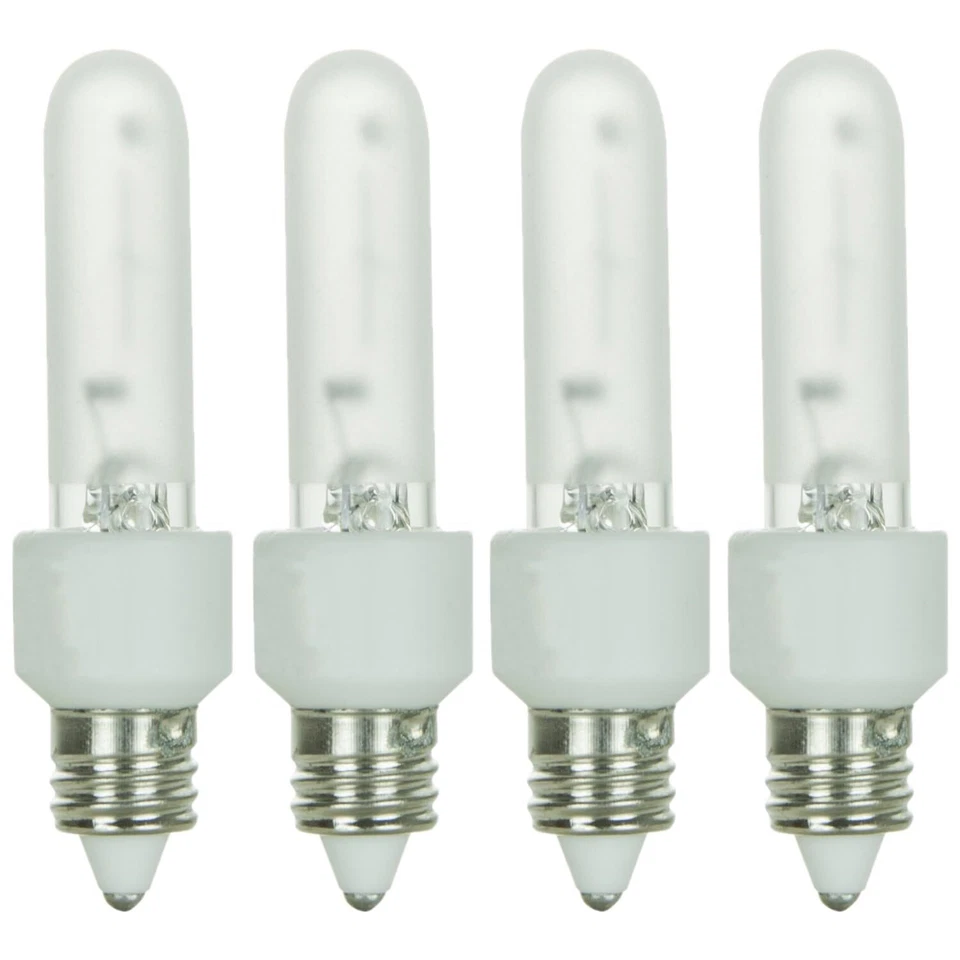 4Pack KX2000 E11 Light Bulb, T3 Frosted Mini Can Bulb, 20W, 200LM - Image 1 of 4