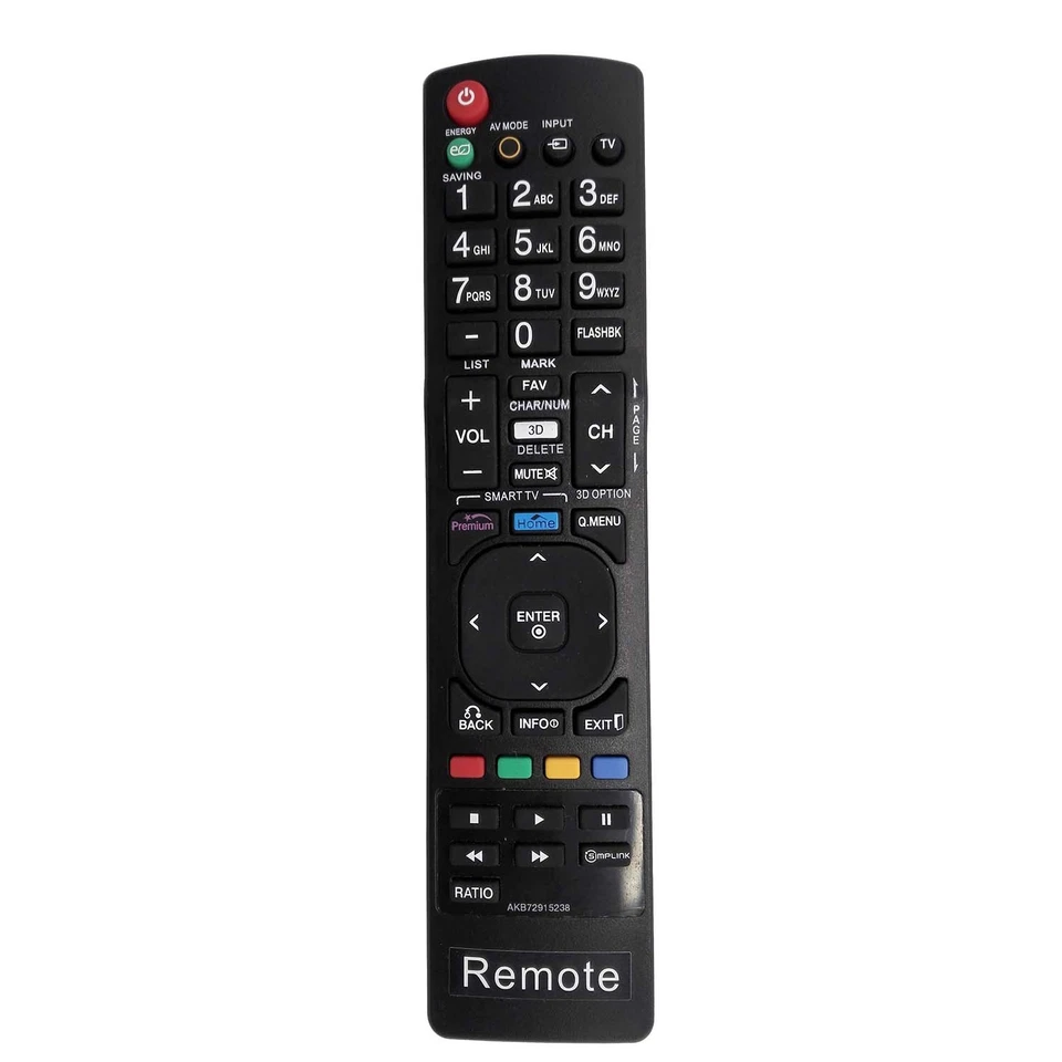 New 3D Smart TV Remote AKB72915238 sub AKB72914271 for LG TV 42LE4900 32LE4900 - Image 1 of 1