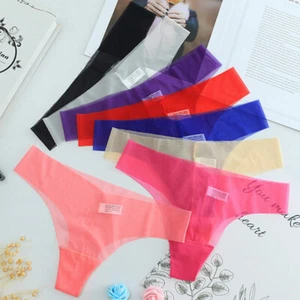 3X Women Sheer Mesh Briefs G-string Thongs Panties See Through Underpants Sexy - Picture 1 of 17
