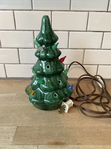 Vintage Ceramic Lighted Christmas Tree 10” - Picture 1 of 5