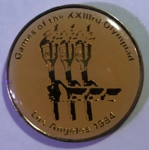 SPIELE DER XXIII. OLYMPIADE LOS ANGELES 1984 ANSTECKNADEL - 3 FACKELN/VERSANDKOSTENFREI - Bild 1 von 3