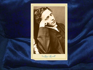 LEWIS CARROLL Alice In Wonderland Writer Cabinet Card Photo Victorian Vintage - Picture 1 of 3