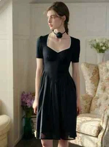 Viviana Color Block Lace & Rhinestone-Studded Collar Dress Size Large - Picture 1 of 9