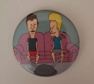 Beavis and Butt Head Couch Collectible Pin Back Button Badge, MTV 2020 Loungefly - Picture 1 of 2