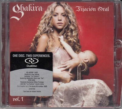 SHAKIRA Fijacion Oral Vol. 1 - DualDisc CD Album 2005 WIE NEU Latino Pop Hits ! - Bild 1 von 4