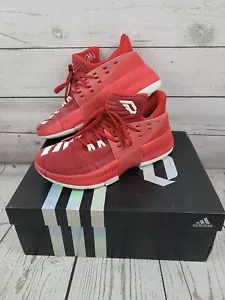 Scarpe da basket Adidas Donna 3 uomo taglia 6 Damian Lillard Boost rosse - Foto 1 di 12