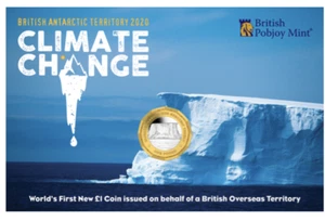 Worlds First New £1 Coin Issued by British Overseas Territory Ltd Edition 2020 - Picture 1 of 3