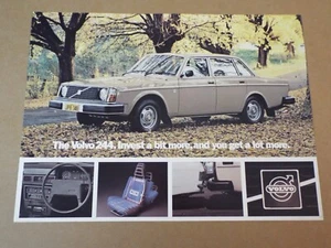 1978 Volvo 244 original Australian single page brochure - Picture 1 of 2