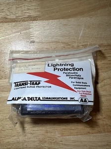 ALPHA DELTA TRANSI-TRAP LIGHTNING SURGE PROTECTOR NEW IN SEALED BAG MADE IN USA - Picture 1 of 2