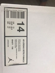 Air Jordan 6 VI Pinnacle Gold Neu Size: 14 Us /13 UK /48,5 EUR - Bild 1 von 3