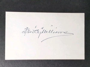 Fred "Cy" Williams (d.1974) Signed Index Card Debut 1912 Chicago Cubs Phillies - Picture 1 of 2