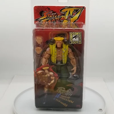Street Fighter IV 4 GUILE 2009 SDCC Exclusivo AUTÉNTICO Capcom 20 Aniversario  Foto 1 de 4
