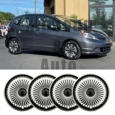 Cubiertas de rueda de 16" 4 piezas tapacubos a presión para neumáticos R16 y llantas de acero para Honda Fit Foto 1 de 4