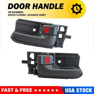 2x Manija de puerta interior izquierda derecha delantera para Toyota Corolla Matrix 2003-2008 Foto 1 de 4