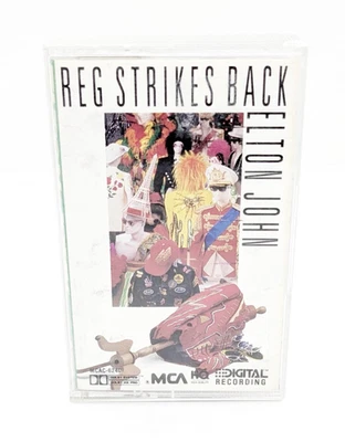 Elton John - Reg Strikes Back - 1988 MCA Records Audio Rock Cassette Tape - Image 1 of 2