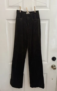 Zadig & Voltaire 398 $ braune kaki Pistole Samt Hose LESEN Gr. 34 -2 US (M12) - Bild 1 von 12