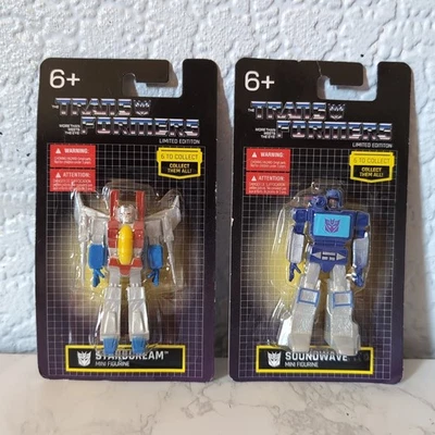 2 x Hasbro Transformers Starscream Soundwave Mini Figurine Limited Edition - Image 1 of 4